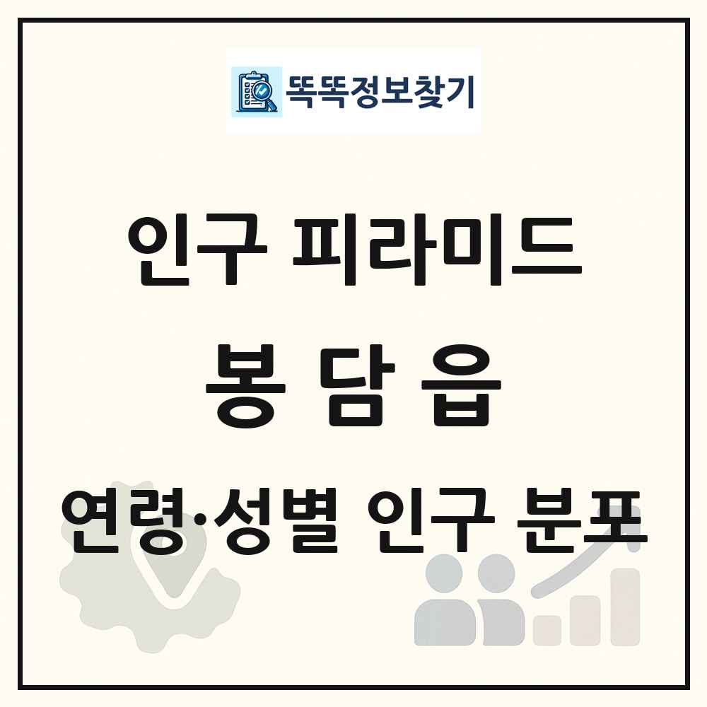 봉담읍 인구 피라미드 링크 그림